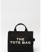 Marc Jacobs Geanta tote medie cu imprimeu logo si bareta detasabila The Canvas - Alb/Negru - 27x33x15