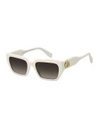 Marc Jacobs Ochelari de soare dreptunghiulari - Auriu/Alb fildes
