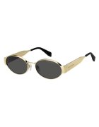 Marc Jacobs Ochelari de soare ovali cu lentile uni - Auriu