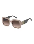 Marc Jacobs Ochelari de soare patrati cu logo - Gri/Bej