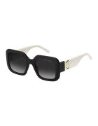 Marc Jacobs Ochelari de soare patrati cu logo - Negru/Alb murdar