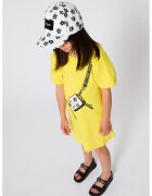 Marc Jacobs Rochie-tricou cu imprimeu grafic si maneci fluture - Galben