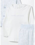 Marc Jacobs Set de bluza si pantaloni - 3 piese - Alb/Albastru pastel
