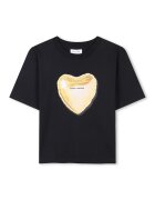 Marc Jacobs Tricou cu imprimeu grafic - Auriu/Negru stins