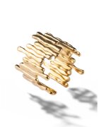Marc Malone Inel abstract placat cu aur de 18K - Auriu
