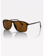 Marc Malone Ochelari de soare patrati unisex cu lentile polarizate - Maro inchis