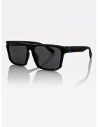 Marc Malone Ochelari de soare patrati unisex cu lentile polarizate - Negru/Albastru