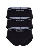 Marc O'Polo Set de chiloti hipster cu banda logo in talie - 3 perechi - Negru