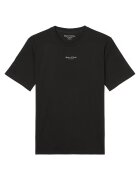 Marc O'Polo Tricou din bumbac cu decolteu la baza gatului - Negru