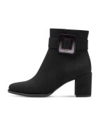 Marco Tozzi Botine cu toc si fermoar - Negru