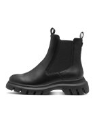 Marco Tozzi Ghete Chelsea de piele ecologica - Negru