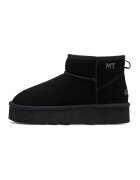 Marco Tozzi Ghete slip-on de piele intoarsa - Negru
