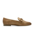 Marco Tozzi Pantofi loafer de piele ecologica - Maro deschis