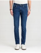MARCUS Blugi Barbati - Felix - Regular Fit - Talie Medie - 98% Bumbac - 2% Elastan - Fermoar - Lungi - 5 Buzunare - Albastru