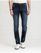 MARCUS Blugi Barbati - Felix - Straight Fit - Talie Medie - 98% Bumbac - 2% Elastan - Fermoar - Lungi - 5 Buzunare - Albastru