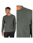 MARCUS Pulover Barbati - Strik Dustin - Regular Fit - Maneci Lungi - 70% Bumbac - 30% Poliester - Fara Inchidere - Design Simplu - Fara Buzunare - Verde - Verde