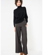 Marella Pulover asimetric din lana si casmir Deborah - Negru