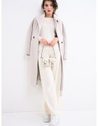 Marella Pulover uni din casmir - Alb