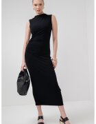 Marella Rochie midi fara maneci Nef - Negru