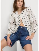 Marks & Spencer Bermude de denim cu talie inalta - Albastru inchis