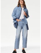 Marks & Spencer Blugi cu croiala ampla si talie inalta - Albastru deschis