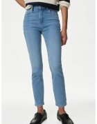 Marks & Spencer Blugi slim fit cu talie inalta - Albastru deschis
