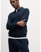 Marks & Spencer Bluza de trening din amestec de lyocell cu fenta cu fermoar - Bleumarin