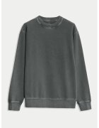 Marks & Spencer Bluza de trening din bumbac cu decolteu la baza gatului - Gri inchis