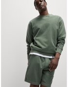 Marks & Spencer Bluza de trening din bumbac cu decolteu la baza gatului - Verde feriga