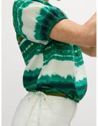 Marks & Spencer Bluza din amestec de in cu model si maneci raglan - Alb/Verde