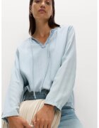 Marks & Spencer Bluza lejera din amestec de lyocell cu sireturi frontale - Albastru deschis