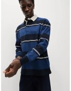 Marks & Spencer Bluza polo cu dungi - Alb/Albastru