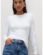 Marks & Spencer Bluza slim-fit cu decolteu la baza gatului - Alb optic