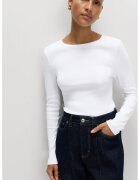 Marks & Spencer Bluza slim fit din amestec de bumbac - Alb