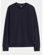 Marks & Spencer Bluza uni de trening cu decolteu la baza gatului - Albastru ultramarin