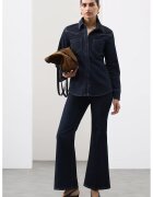 Marks & Spencer Camasa din denim cu buzunare pe piept - Albastru inchis