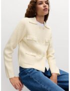 Marks & Spencer Cardigan cu guler tip camasa si doua randuri de nasturi - Crem