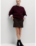 Marks & Spencer Fusta mini din piele intoarsa sintetica - Maro inchis