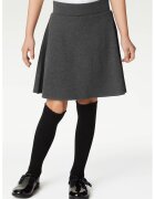 Marks & Spencer Fusta-pantalon midi cu model uni - Gri antracit