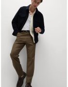Marks & Spencer Pantaloni chino cu buzunare oblice - Verde masliniu