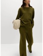 Marks & Spencer Pantaloni cu croiala ampla si talie inalta - Verde masliniu