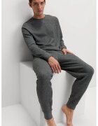Marks & Spencer Pantaloni de pijama din bumbac cu snur in talie - Gri inchis melange