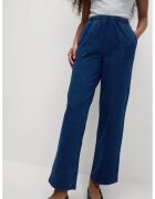 Marks & Spencer Pantaloni de trening crop cu croiala conica - Albastru inchis