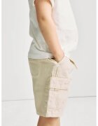 Marks & Spencer Pantaloni scurti cargo de bumbac si lyocell - Bej deschis