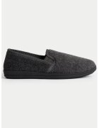 Marks & Spencer Papuci de casa din material textil cu model herringbone - Gri inchis