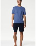 Marks & Spencer Pijama scurta din bumbac - Albastru