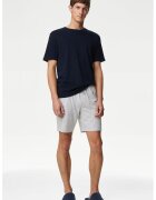 Marks & Spencer Pijama scurta in doua nuante - Albastru ultramarin/Gri melange