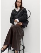Marks & Spencer Pulover cu decolteu in V si model torsade - Gri antracit