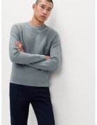Marks & Spencer Pulover cu decolteu la baza gatului si model herringbone - Gri cenusiu