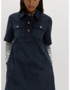 Marks & Spencer Rochie scurta din reiat cu buzunare - Bleumarin
